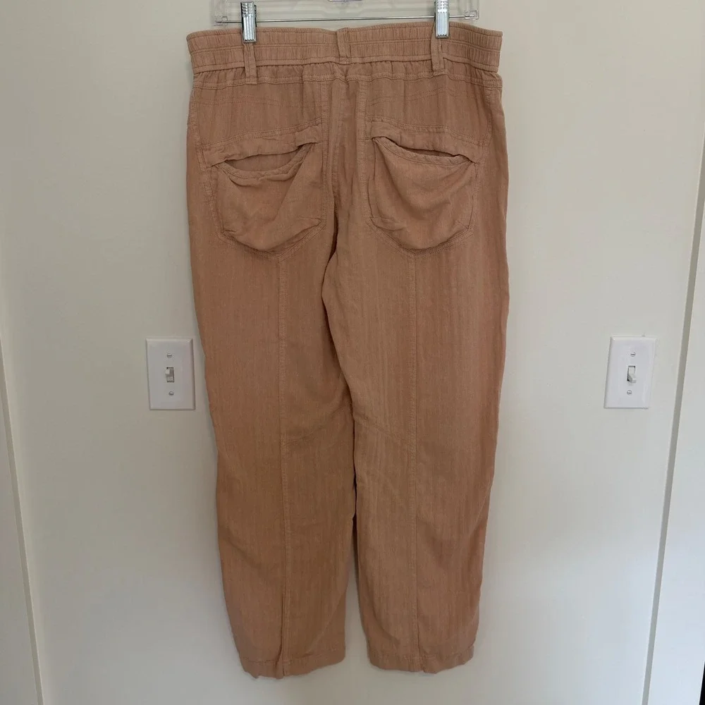 Free People Womens Big Hit Slouchy Pants‎ Utility Cargo Dusty Rose Tapered Large